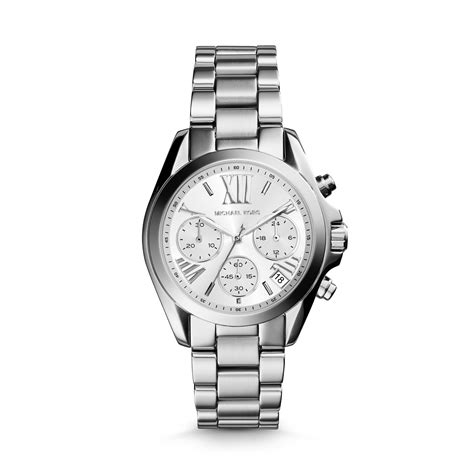 women's michael kors mini bradshaw silver-tone watch|michael kors access smartwatch bradshaw.